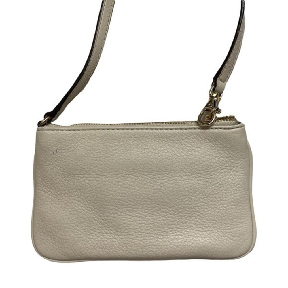 Michael kors creamy white leather gold mk medallion - Picture 3 of 7